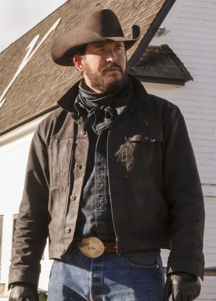 Yellowstone Rip Wheeler Black Suede Jacket