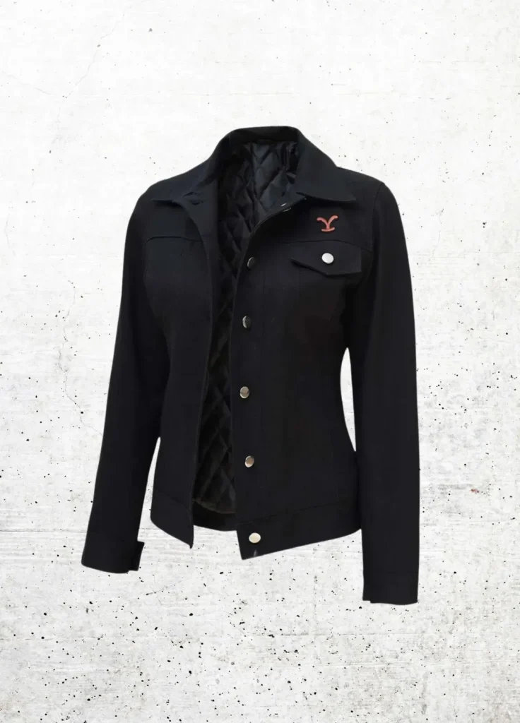 Yellowstone Womens Rip Wheeler Black Cotton Jacket