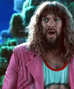 A Minecraft Movie Jason Momoa Pink Leather Jacket
