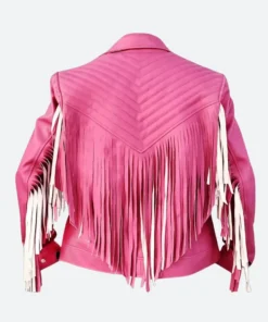 A Minecraft Movie Jason Momoa Pink Leather Jacket