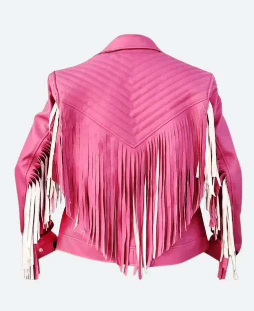 A Minecraft Movie Jason Momoa Pink Leather Jacket