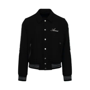 Amiri Bones Black Varsity Jacket