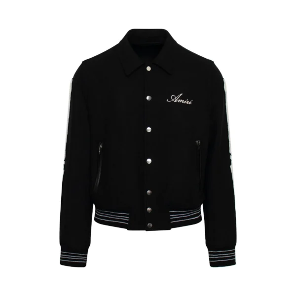Amiri Bones Black Varsity Jacket