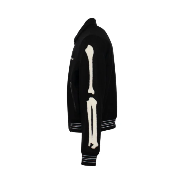 Amiri Bones Black Varsity Jacket