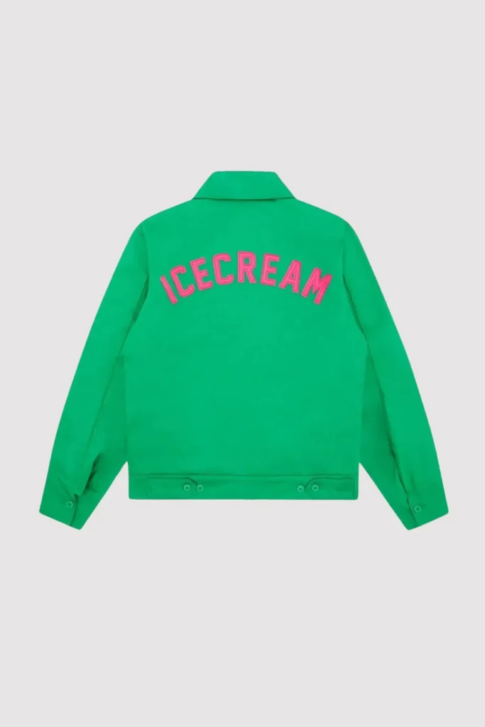 BBC Icecream Work Green Varsity Jacket