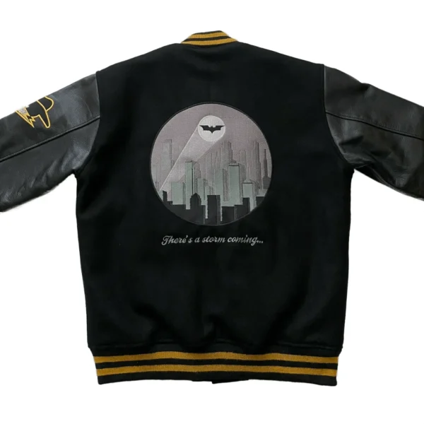 Batman Knight Gotham Wool Varsity Jacket