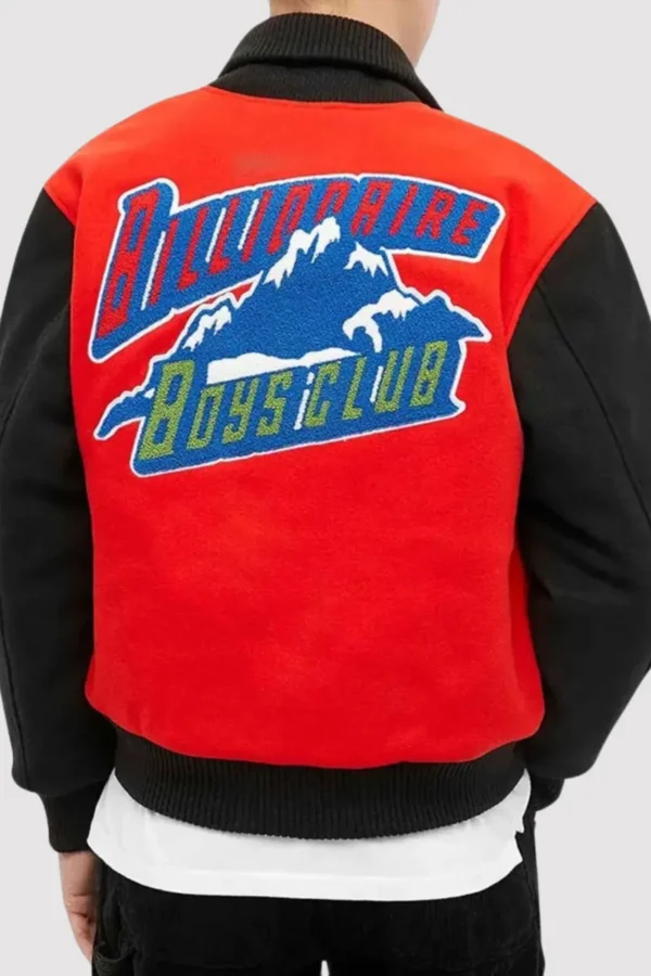 Billionaire Boys Club Mountain Logo Letterman Jacket
