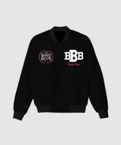 Black Bottle Boys And Girls Varsity Bomber Jacket