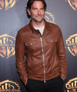 Bradley Cooper Brown Leather Jacket