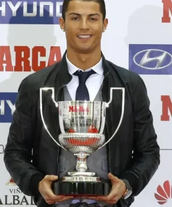 Cristiano Ronaldo Pichichi Award Leather Jacket