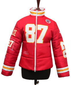 Taylor Swift Kelce 87 Chiefs Puffer Jacket