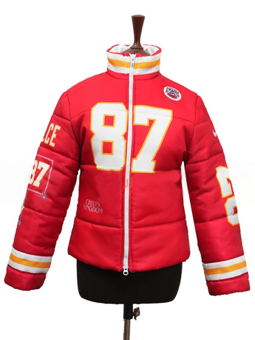 Taylor Swift Kelce 87 Chiefs Puffer Jacket