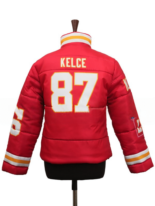 Taylor Swift Kelce 87 Chiefs Puffer Jacket