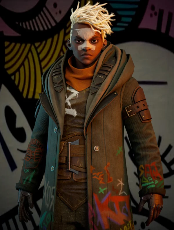 Ekko Arcane Tv Series Green Hooded Jacket