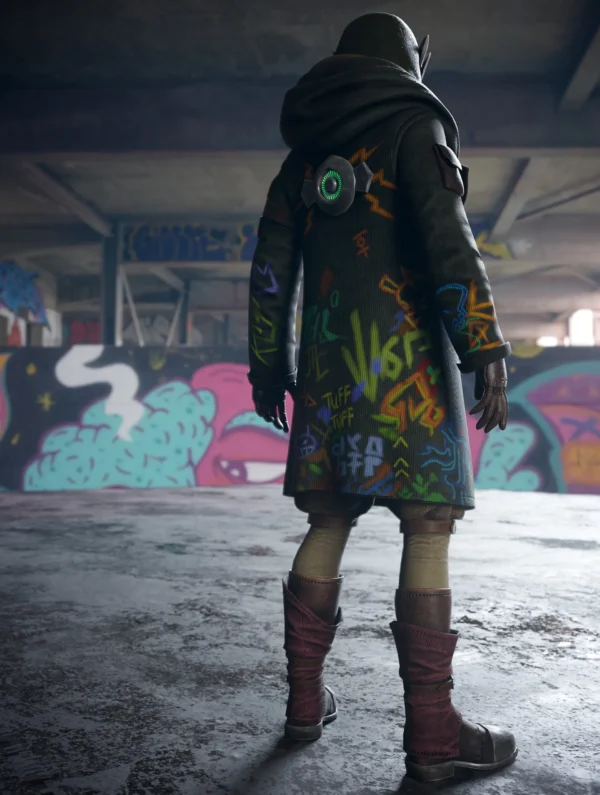Ekko Arcane Tv Series Green Hooded Jacket