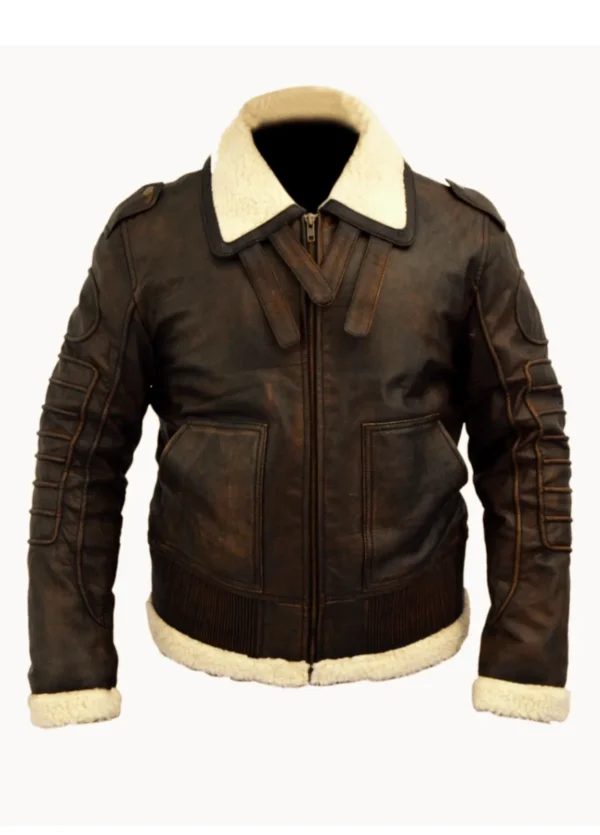 Fallout 4 Bomber Leather Brown Jacket