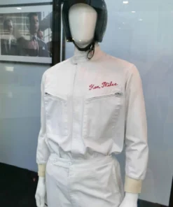 Ford vs Ferrari Christian Bale White Jacket