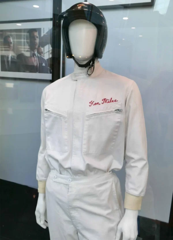 Ford vs Ferrari Christian Bale White Jacket