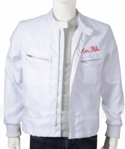Ford vs Ferrari Christian Bale White Jacket