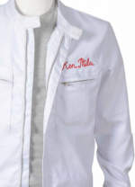 Ford vs Ferrari Christian Bale White Jacket