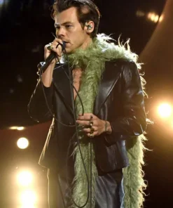 Harry Styles Leather Blazer