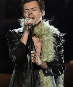Harry Styles Leather Blazer