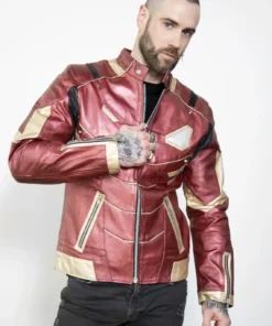 Iron Man Armor Platinum Leather Jacket