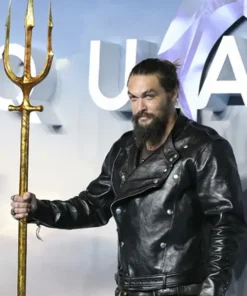 Jason Momoa Aquaman Premiere Leather Jacket