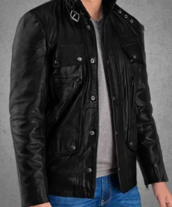 Jensen Ackles Supernatural Black Leather Jacket