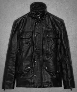 Jensen Ackles Supernatural Black Leather Jacket