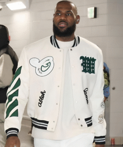 Lebron James Off White Varsity Jacket