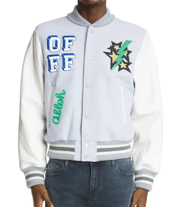 Lil Durk off-White Varsity Jacket