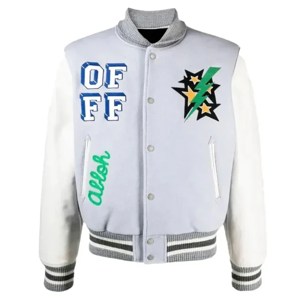 Lil Durk off-White Varsity Jacket