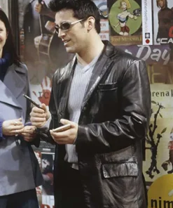 Matt LeBlanc Friends Season 6 Leather Blazer