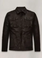 Mens Ross Ackles Supernatural S07 Leather Jacket