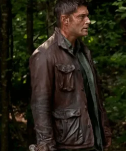 Mens Ross Ackles Supernatural S07 Leather Jacket