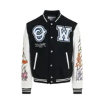 Off-White Black and White Varsity Jacket