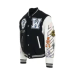 Off-White Black and White Varsity Jacket
