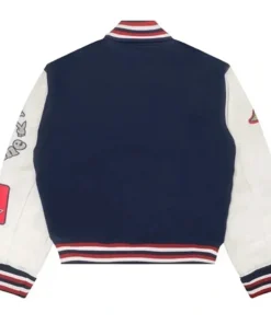 Playboy Championship Navy Blue And White Varsity Jacket