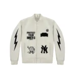 Protect Your Inner G Gang White Varsity Jacket