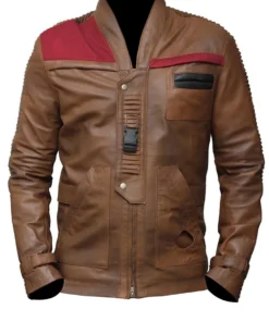 Star Wars Finn Distressed Brown Jacket