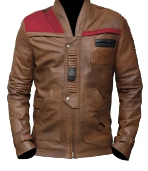 Star Wars Finn Distressed Brown Jacket