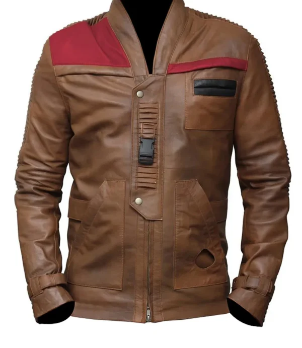 Star Wars Finn Distressed Brown Jacket