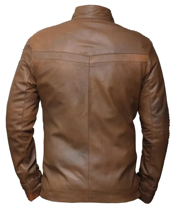 Star Wars Finn Distressed Brown Jacket