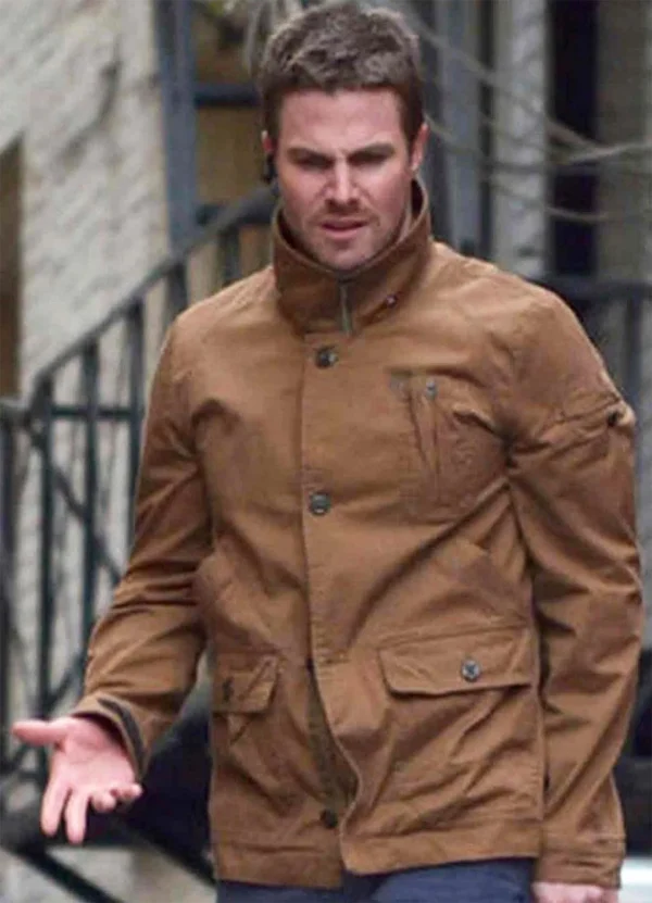 Stephen Amell Arrow Leather Jacket
