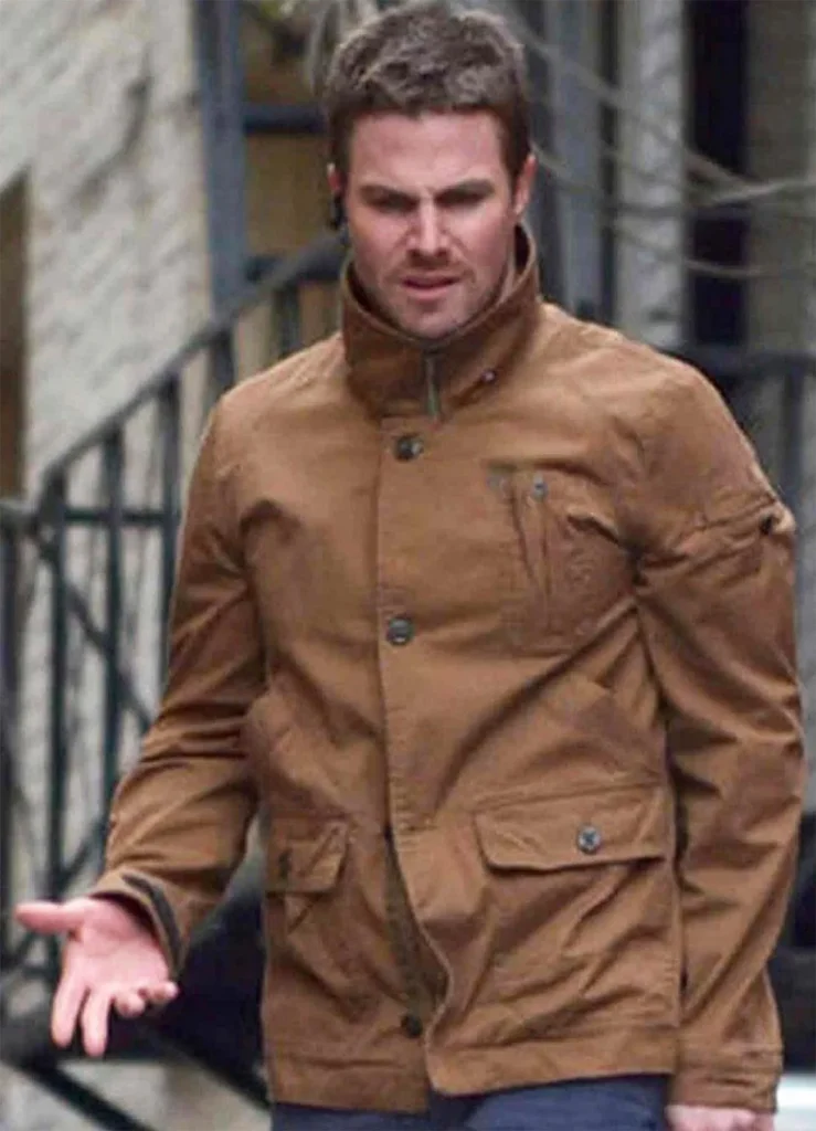 Stephen Amell Arrow Leather Jacket