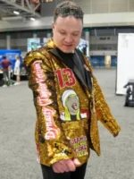 Super Bowl 2025 Taylor Swift Golden Sequined Jacket