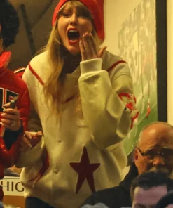 Taylor Swift Blank Canvas Project X Kilo Kish Bouclé Varsity Jacket