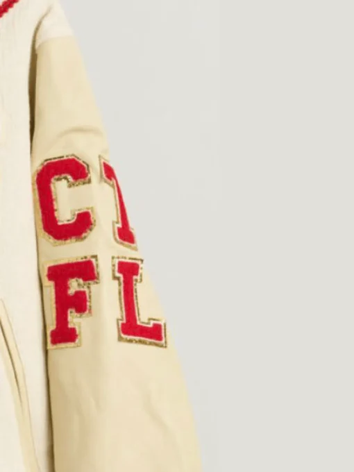 Taylor Swift Blank Canvas Project X Kilo Kish Bouclé Varsity Jacket