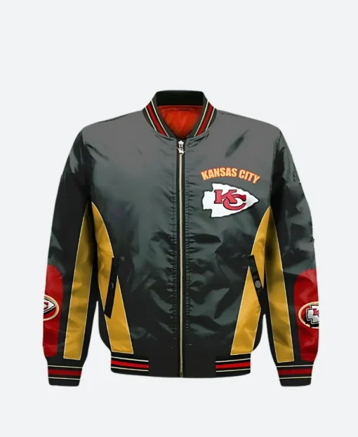 Taylor Swift Chiefs Leather Bomber Jacket
